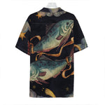 Watercolor Pisces Zodiac Sign Print Hawaiian Shirt