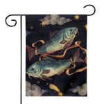 Watercolor Pisces Zodiac Sign Print House Flag