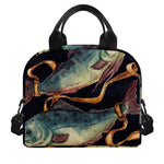 Watercolor Pisces Zodiac Sign Print Insulated Lunch Bag