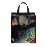 Watercolor Pisces Zodiac Sign Print Insulated Lunch Tote