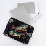 Watercolor Pisces Zodiac Sign Print Laptop Sleeve