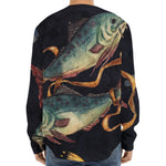 Watercolor Pisces Zodiac Sign Print Long Sleeve Baseball Jersey