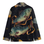 Watercolor Pisces Zodiac Sign Print Men's Blazer