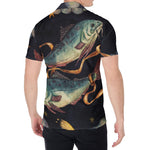 Watercolor Pisces Zodiac Sign Print Men's Shirt