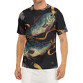 Watercolor Pisces Zodiac Sign Print Men's Short Sleeve Rash Guard