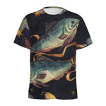 Watercolor Pisces Zodiac Sign Print Men's Sports T-Shirt