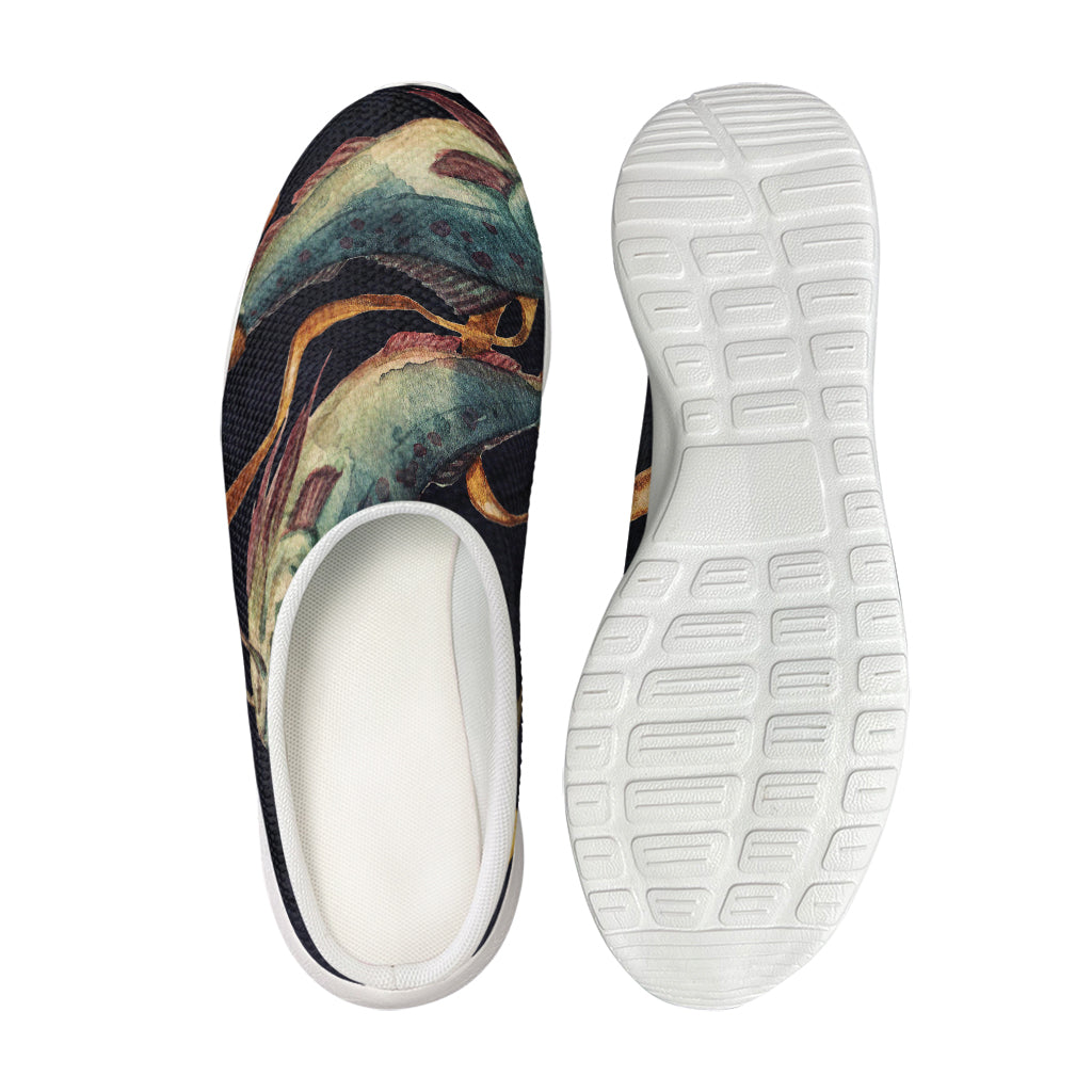 Watercolor Pisces Zodiac Sign Print Mesh Casual Shoes