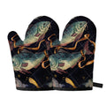 Watercolor Pisces Zodiac Sign Print Oven Mitts