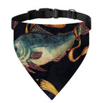 Watercolor Pisces Zodiac Sign Print Over The Collar Dog Bandana