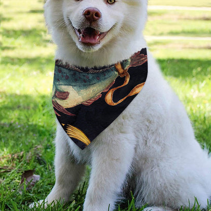 Watercolor Pisces Zodiac Sign Print Over The Collar Dog Bandana