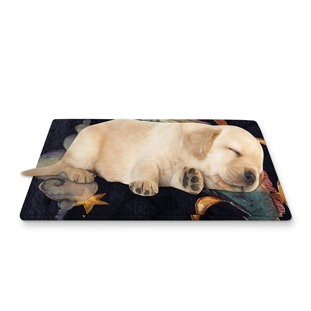 Watercolor Pisces Zodiac Sign Print Pet Cooling Mat Cover