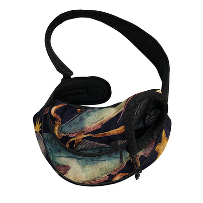 Watercolor Pisces Zodiac Sign Print Pet Sling Carrier