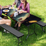 Watercolor Pisces Zodiac Sign Print Picnic Table Cover