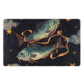 Watercolor Pisces Zodiac Sign Print Polyester Doormat
