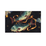Watercolor Pisces Zodiac Sign Print Polyester Flag