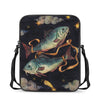 Watercolor Pisces Zodiac Sign Print Rectangular Crossbody Bag