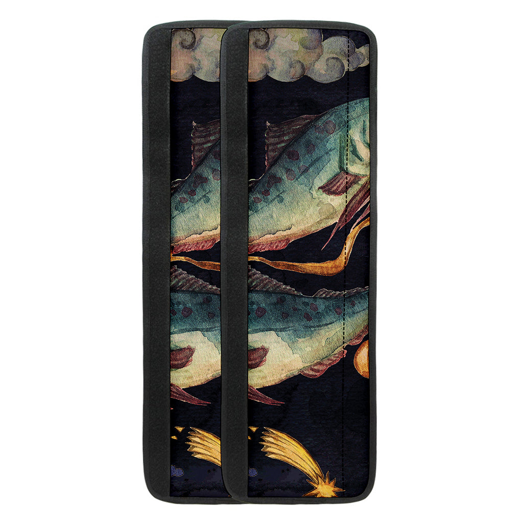 Watercolor Pisces Zodiac Sign Print Refrigerator Handle Covers