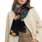 Watercolor Pisces Zodiac Sign Print Scarf