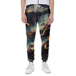 Watercolor Pisces Zodiac Sign Print Scuba Joggers