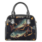 Watercolor Pisces Zodiac Sign Print Shoulder Handbag