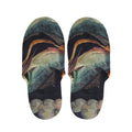 Watercolor Pisces Zodiac Sign Print Slippers