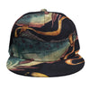 Watercolor Pisces Zodiac Sign Print Snapback Cap