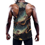 Watercolor Pisces Zodiac Sign Print Training Tank Top