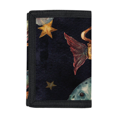 Watercolor Pisces Zodiac Sign Print Trifold Wallet