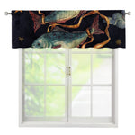 Watercolor Pisces Zodiac Sign Print Window Valance