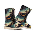 Watercolor Pisces Zodiac Sign Print Winter Boots