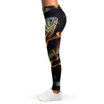 Watercolor Pisces Zodiac Sign Print Women's Leggings