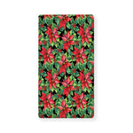 Watercolor Poinsettia Pattern Print Baby Crib Sheet