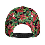 Watercolor Poinsettia Pattern Print Baseball Cap