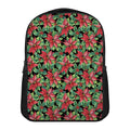 Watercolor Poinsettia Pattern Print Casual Backpack