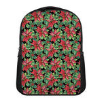 Watercolor Poinsettia Pattern Print Casual Backpack