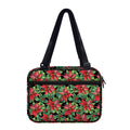 Watercolor Poinsettia Pattern Print Double Strap Bible Bag