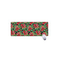 Watercolor Poinsettia Pattern Print Extended Mouse Pad