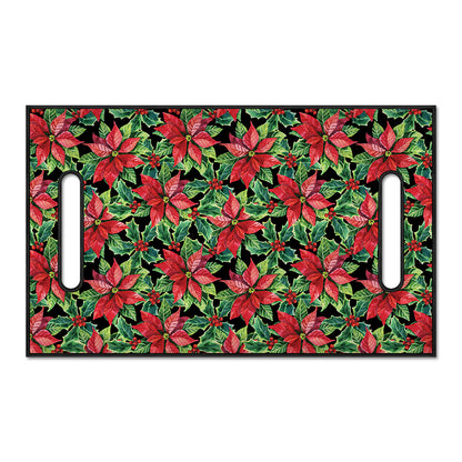 Watercolor Poinsettia Pattern Print Golf Cart Seat Cover
