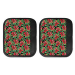 Watercolor Poinsettia Pattern Print Handle Covers