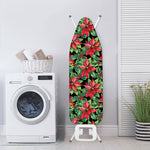Watercolor Poinsettia Pattern Print Ironing Board Cover