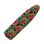 Watercolor Poinsettia Pattern Print Ironing Board Cover