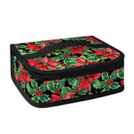 Watercolor Poinsettia Pattern Print Small Lunch Bag