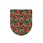 Watercolor Poinsettia Pattern Print Toilet Lid Cover