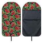 Watercolor Poinsettia Pattern Print Waterproof Car Seat Cover