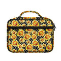 Watercolor Polka Dot Sunflower Print Briefcase Bible Bag