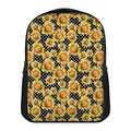 Watercolor Polka Dot Sunflower Print Casual Backpack