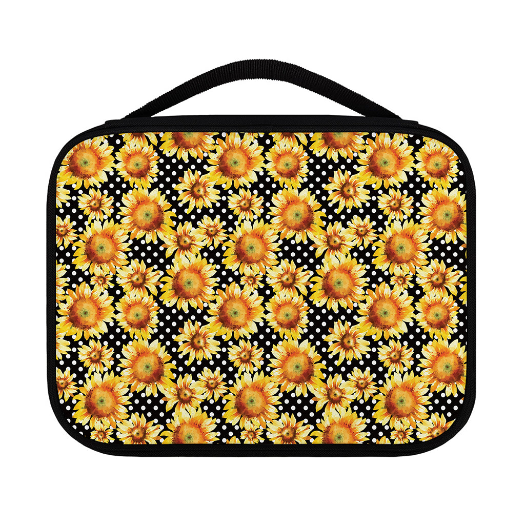 Watercolor Polka Dot Sunflower Print Classic Bible Case