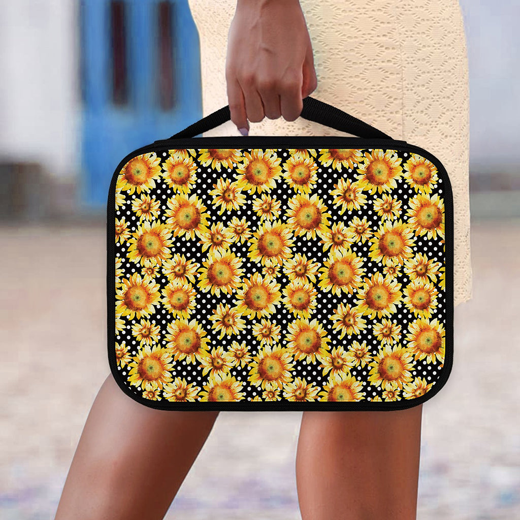 Watercolor Polka Dot Sunflower Print Classic Bible Case