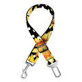 Watercolor Polka Dot Sunflower Print Dog Seat Belt