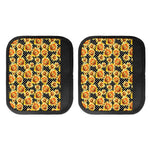 Watercolor Polka Dot Sunflower Print Handle Covers